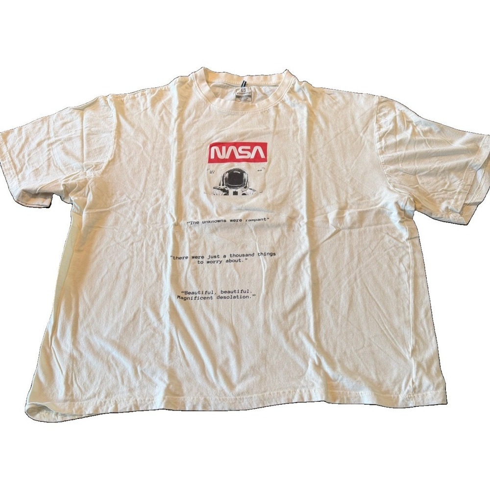 Vintage Y2K Southpole NASA Astronaut T-Shirt 4XB Big Tall Double Sided Space